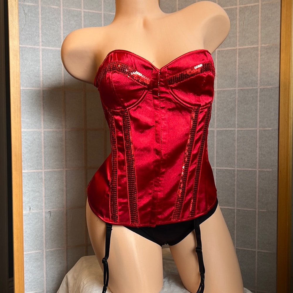 ❗️red corset bustier NEW WITH TAGS